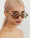Lu Goldie Sofia Sunglasses- Choc Tort