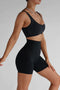 Leelo Active Extra High Waist Bike Short- Black