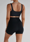 Leelo Active Extra High Waist Bike Short- Black