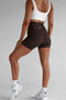 Leelo Active Extra High Waist Bike Short- Mocha