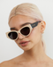 Lu Goldie Milou Sunglasses- Almond